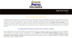 Desktop Screenshot of codigopostalcolombia.com